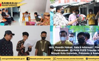 Bawaslu Provinsi dan Kab/Kota kembali Lakukan Uji Petik PDPB
