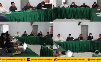 Bawaslu Provinsi Gorontalo Bahas Penyusunan RAB Dana Hibah