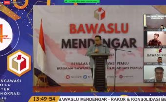 Bawaslu Provinsi Gorontalo Mengikuti Secara Daring Kegiatan Bawaslu Mendengar