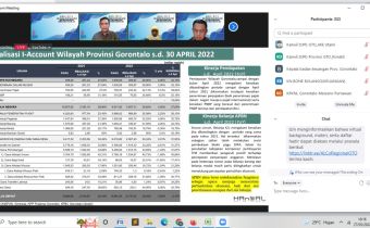 Bawaslu Gorontalo Hadiri Press Conference ALCo Secara Daring