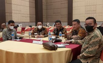 Kasek Nikson Hadiri Penandatanganan PKS Bawaslu-LKPP di Bogor