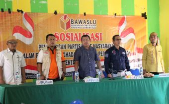 Bawaslu Provinsi Gorontalo Menggelar Sosialisasi Pengawasan Partisipatif