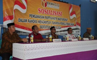 Bawaslu Provinsi Gorontalo Kembali Laksanakan Sosialisasi Pengawasan Partisipatif Masyarakat di Desa Ponelo Gorontalo Utara