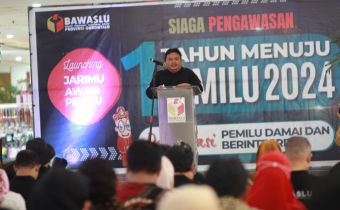 Bawaslu Provinsi Gorontalo Launching Siaga Pengawasan di Atrium Citimall