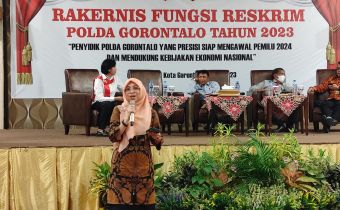 Lismawy Hadiri Rakernis Fungsi Reskrim Polda Gorontalo