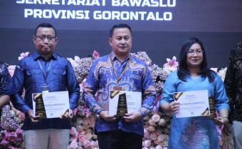 Bawaslu Provinsi Gorontalo Raih Penghargaan KPPN Kategori Implementasi KKP