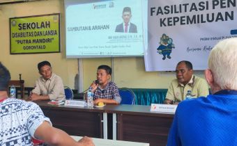 Bawaslu Provinsi Gorontalo Gelar Fasilitasi Penguatan Pemahaman Kepemiluan kepada Disabilitas