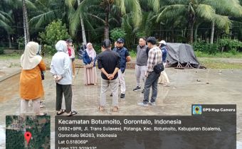 Ketua Bawaslu Gorontalo Tinjau Lokasi Pembangunan TPS untuk PSU di Boalemo