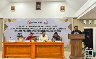 Bawaslu Provinsi Gorontalo Gelar Rapat Koordinasi Penanganan Pelanggaran