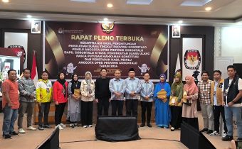 Bawaslu Provinsi Gorontalo Awasi Rekapitulasi Hasil Pemilu DPRD Provinsi Gorontalo