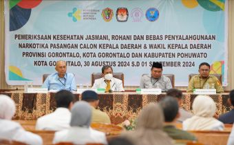 Bawaslu Provinsi Gorontalo Awasi Pemeriksaan Kesehatan Calon Gubernur dan Wakil Gubernur