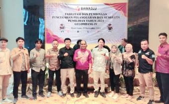 Cegah Pelanggaran Pemilihan, Bawaslu Provinsi Gorontalo Ikuti Fasilitasi dan Pembinaan di Jakarta