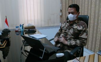 Kasek Nikson Bersama Pejabat Struktural Ikuti Bimtek SIRUP Secara Daring