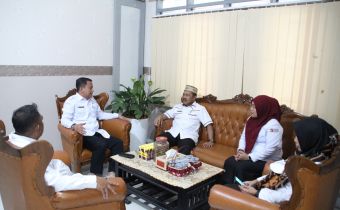 Kasek Nikson Menerima Kunjungan Sekda Kabupaten Boalemo