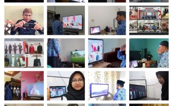 Bawaslu Gorontalo Ikut Upacara Peringatan Hari Lahir Pancasila Tahun 2022 Secara Virtual