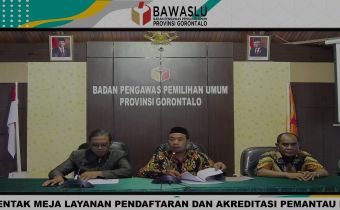 Jelang Pemilu Serentak Tahun 2024, Bawaslu Gorontalo Sediakan Meja Layanan Pemantau Pemilu