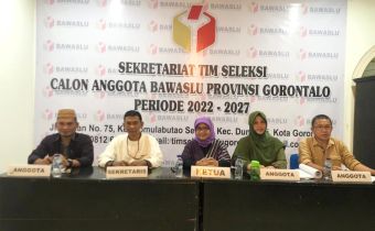 Tim Seleksi Umumkan Pendaftaran Calon Anggota Bawaslu Provinsi Gorontalo Periode 2022-2027