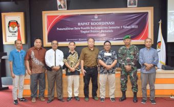 Koordiv Pengawasan Bawaslu Provinsi Gorontalo Hadiri Rakor PDPB Triwulan 1 Tahun 2022