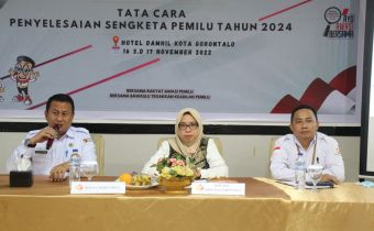 Bawaslu Provinsi Gorontalo, Gelar Tata cara Penyelesaian Sengketa Pemilu