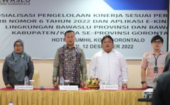 Sekretariat Bawaslu Provinsi Gorontalo Sosialisasi Permenpan RB Nomor 6 Tahun 2022 dan Aplikasi E-KinerjaÂ 
