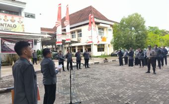 Jalankan Intruksi Bawaslu RI, Bawaslu Provinsi Gorontalo Gelar Apel Patroli Pengawasan Kawal Hak Pilih