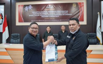 Bawaslu Gorontalo Hadiri Pengawasan Rapat Pleno Terbuka Hasil Verfak Kesatu DPD