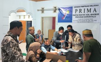 Bawaslu Provinsi Gorontalo Lakukan Pengawasan Verfak Partai Prima