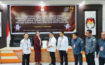 Bawaslu Provinsi Gorontalo Lakukan Pengawasan Pendaftaran Bakal Calon Anggota DPD dan Pengajuan Bakal Calon Anggota DPRD Provinsi Gorontalo