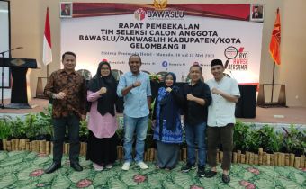 Kepala Sekretariat bersama Timsel Bawaslu Kabupaten/Kota Ikuti Rapat Pembekalan