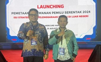 DUKUNG PENGAWASAN PEMILU DI LUAR NEGERI, IDRIS DAN FADJRI HADIRI LAUNCHING PEMETAAN KERAWANAN PEMILU