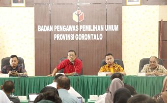 Bawaslu Provinsi Gorontalo Gelar Rapat Koordinasi Persiapan Laporan Akhir Pemilu 2024