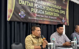 Fadjri Sampaikan Identifikasi Kerawanan Pasca Penetapan DPS dalam Rapat Evaluasi