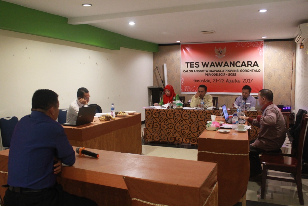 Tim Seleksi "Intens" Laksanakan Proses Perekrutan Calon Anggota Bawaslu Gorontalo