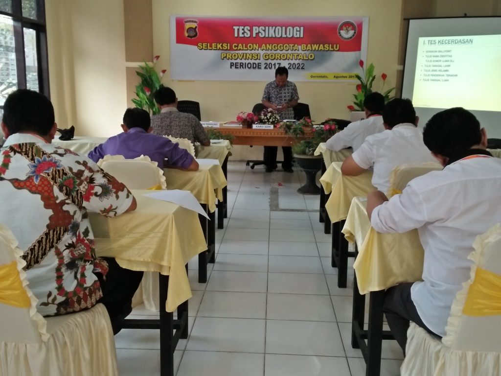 12 Calon Anggota Bawaslu Gorontalo "Ikuti" Tahapan Tes Psikologi dan Kesehatan Tahap II