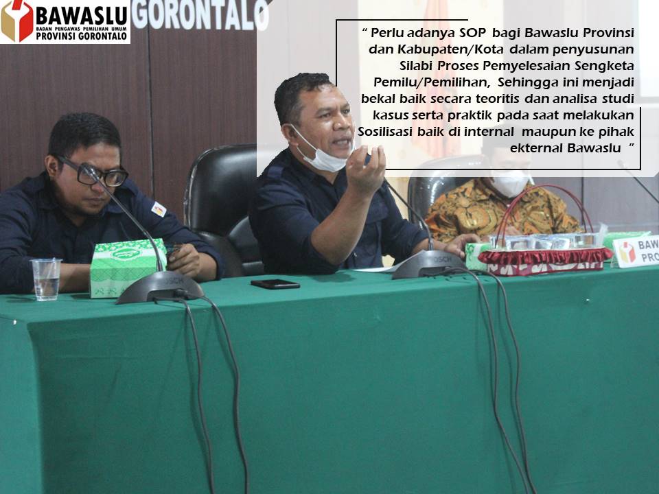 Ahmad Abdullah: Perlu Ada SOP Silabi Penyelesaian Sengketa Terkait Dengan Tindak Lanjut Kerjasama Bawaslu Dengan Perguruan Tinggi