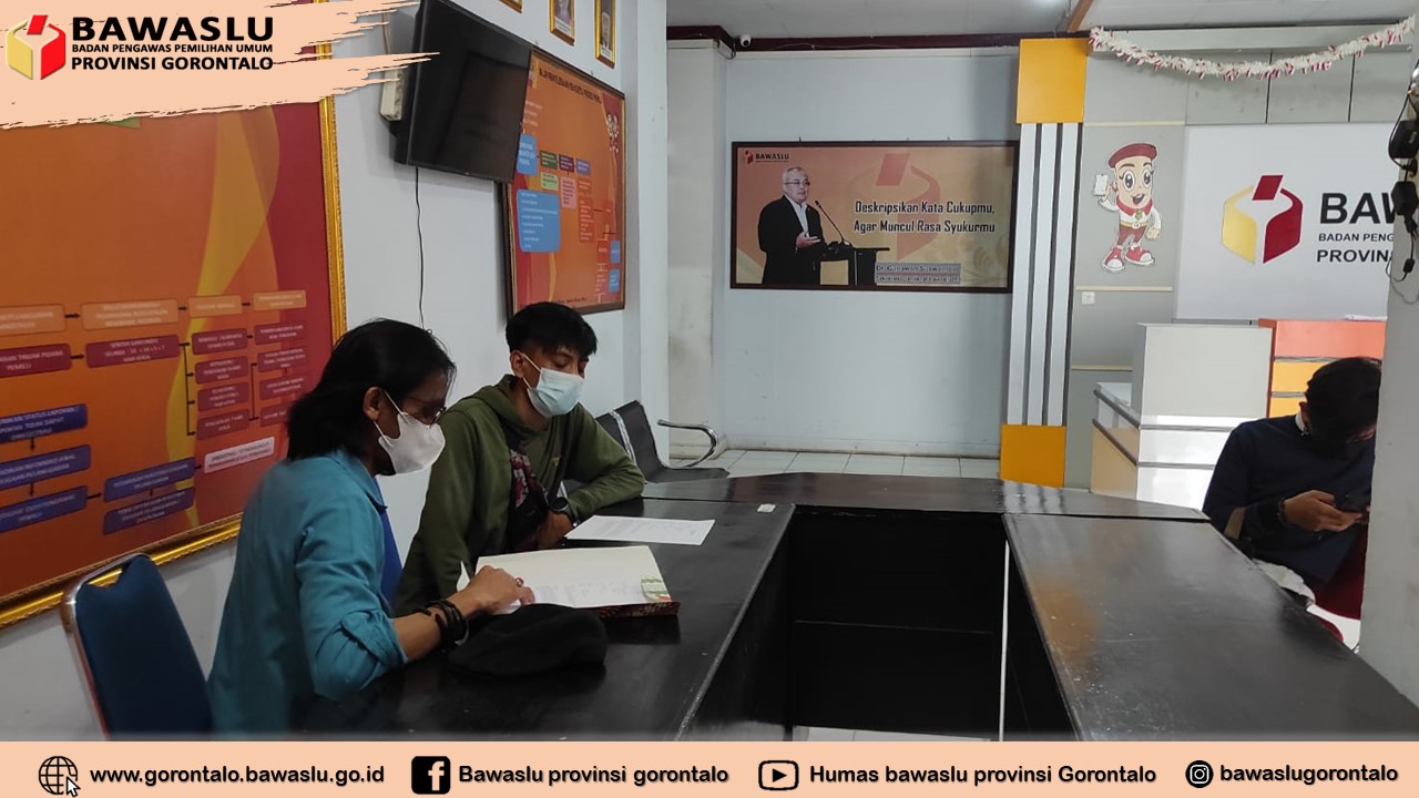 Bawaslu Provinsi Gorontalo Menerima Perbaikan Laporan/Pengaduan Masyarakat