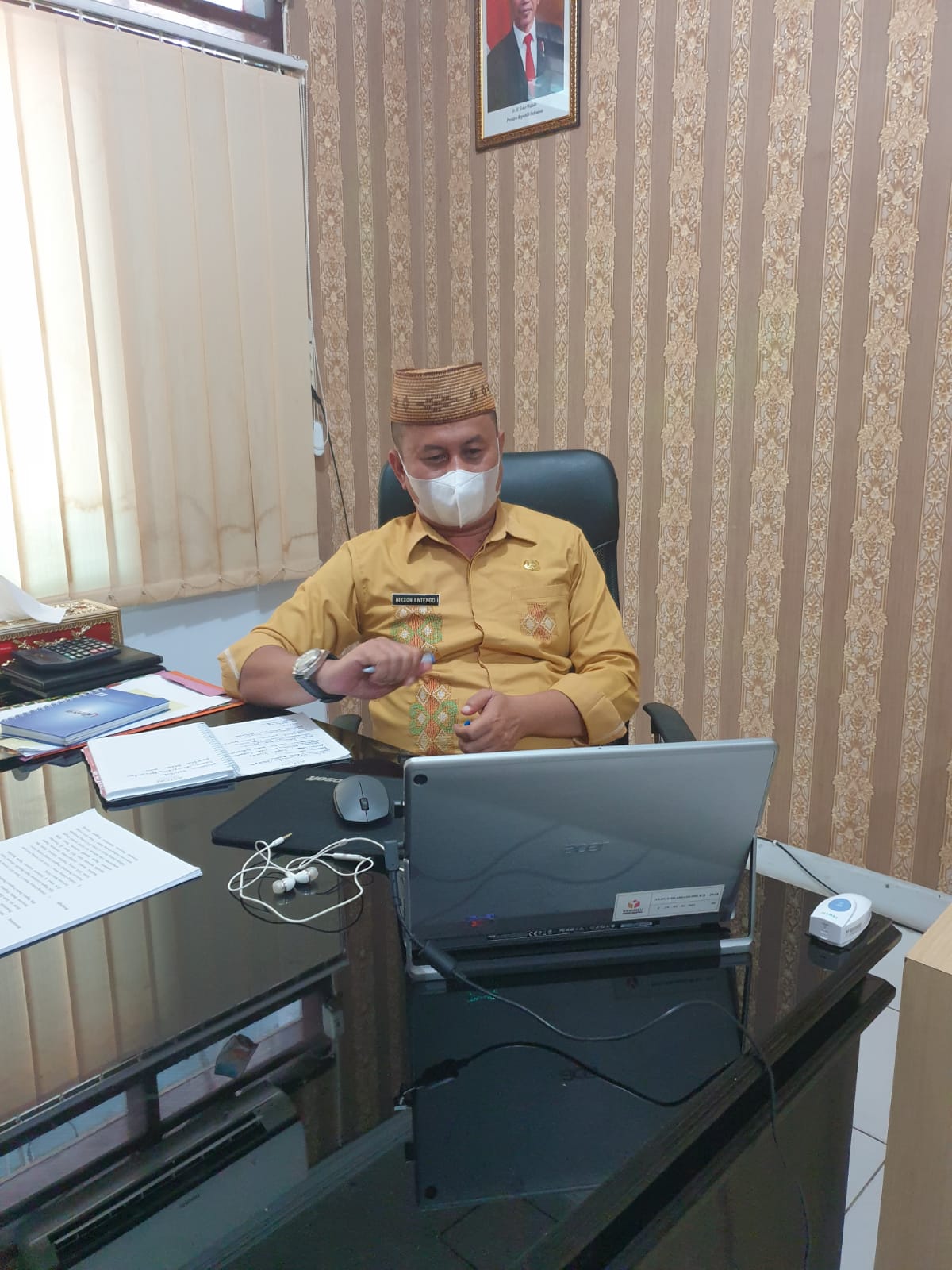 Kasek Nikson : Ikuti Sosialisasi Perbawaslu Secara Daring