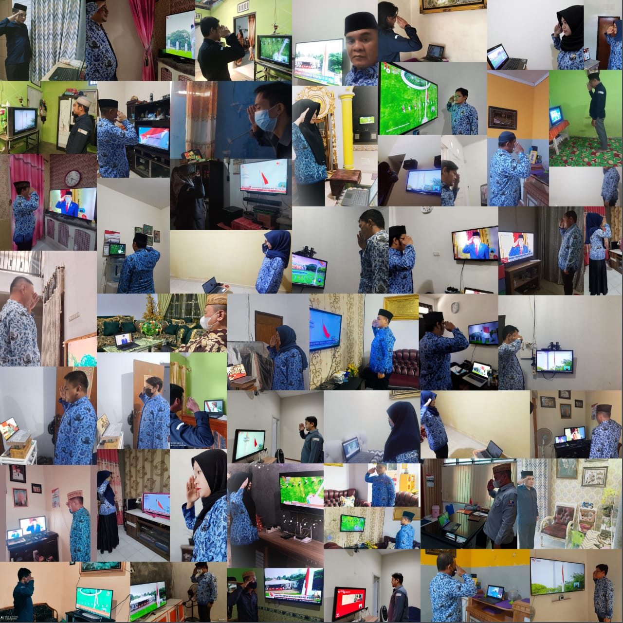 Nikson instruksikan seluruh Pejabat dan Pegawai Sekretariat Bawaslu Provinsi Gorontalo ikut secara daring Upacara HUT RI ke-76