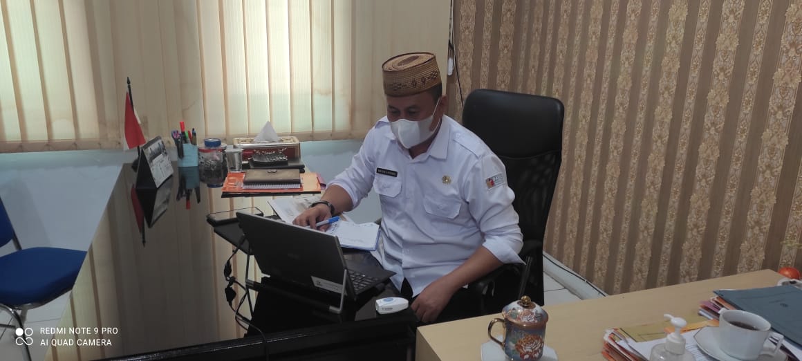 Kasek dan Pejabat Struktural di Lingkungan Sekretariat Bawaslu Provinsi Gorontalo ikuti Kick Off Evaluasi SAKIP-RB-ZI tahun 2021