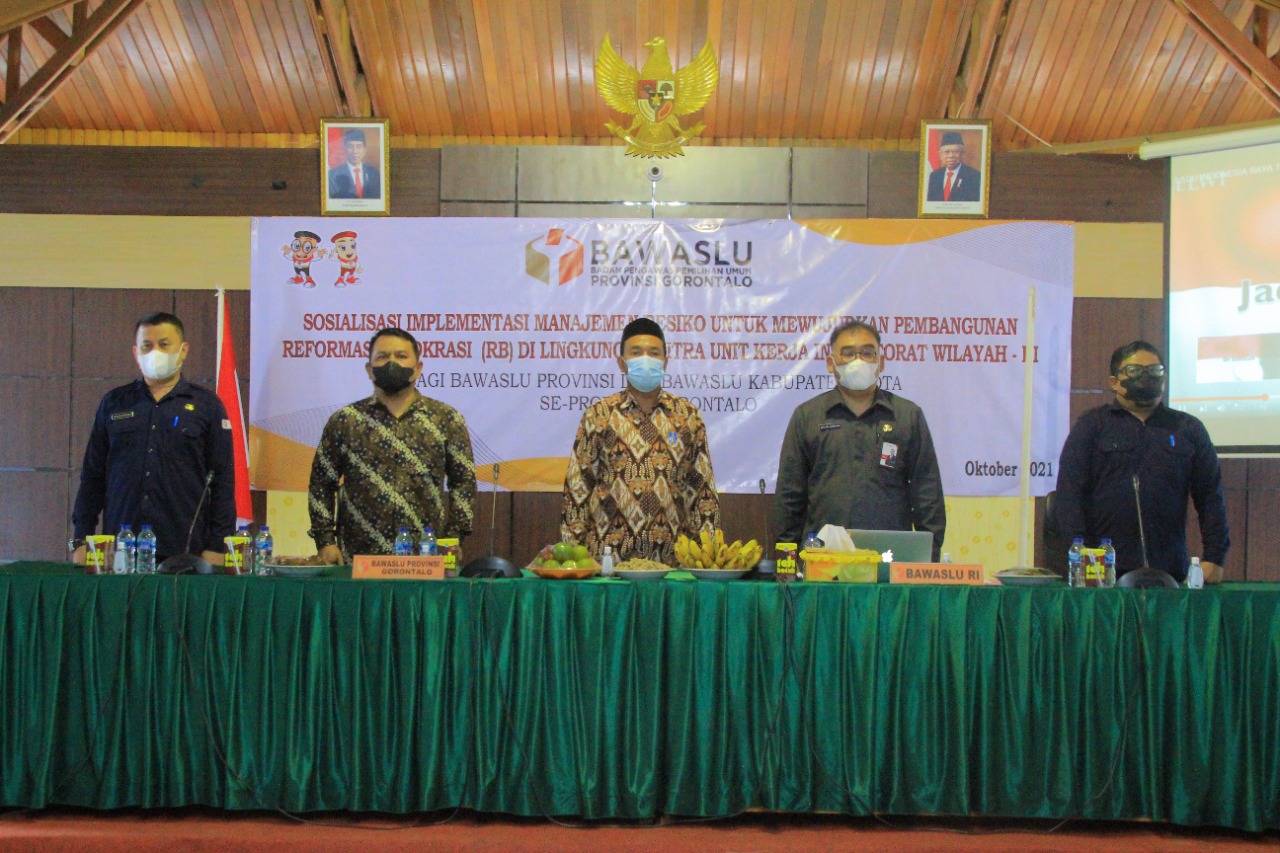 Sosialisasi Manajemen Resiko, Bawaslu Provinsi Gorontalo Perkuat Pembangunan Reformasi Birokrasi
