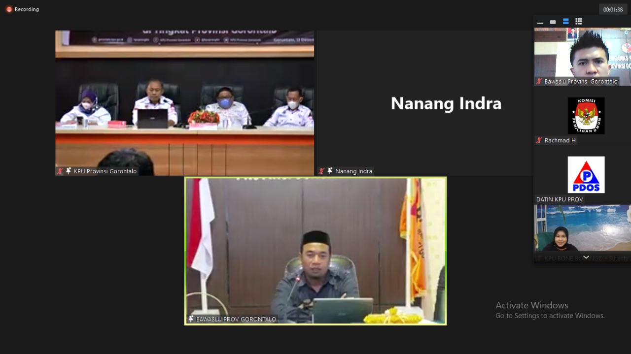 J. Umar, Ikuti Rakor PDPB Semester II Tahun 2021