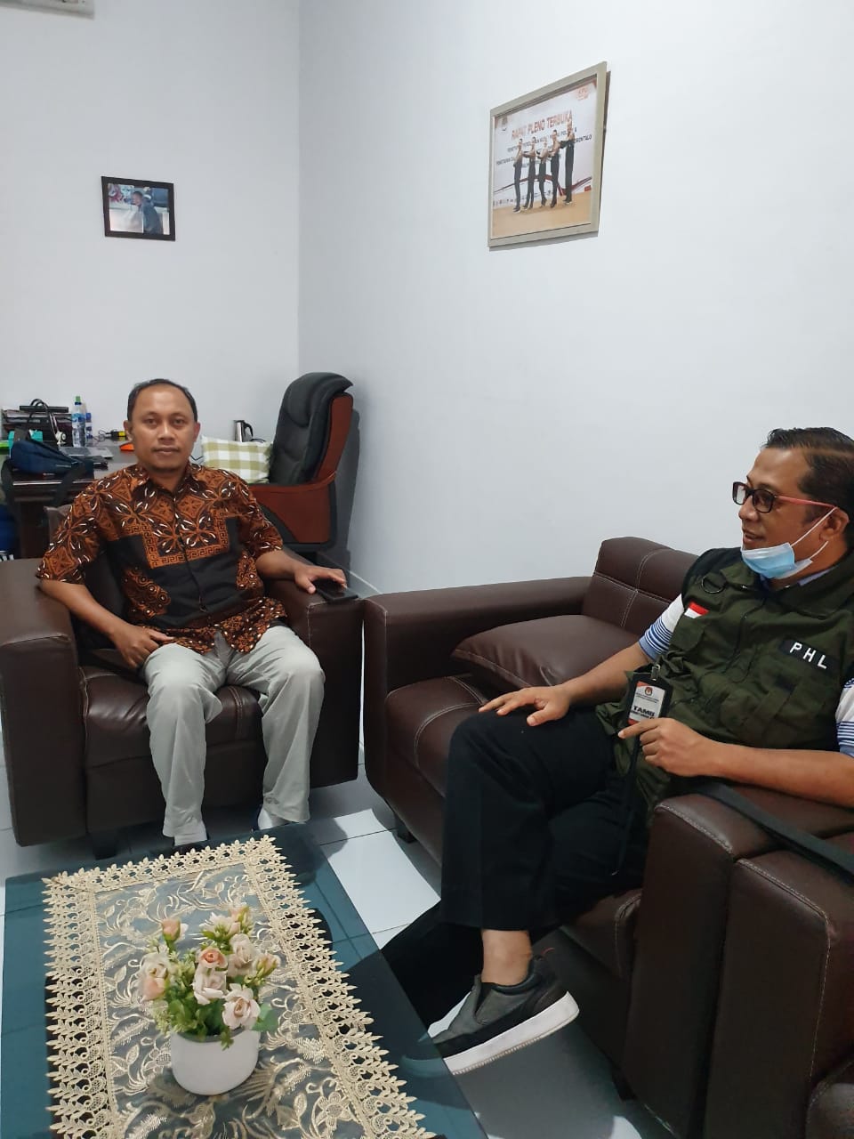 Koodinasi PDPB Awal Tahun 2022, Kordiv PHL Rahmad Sambangi KPU Provinsi Gorontalo