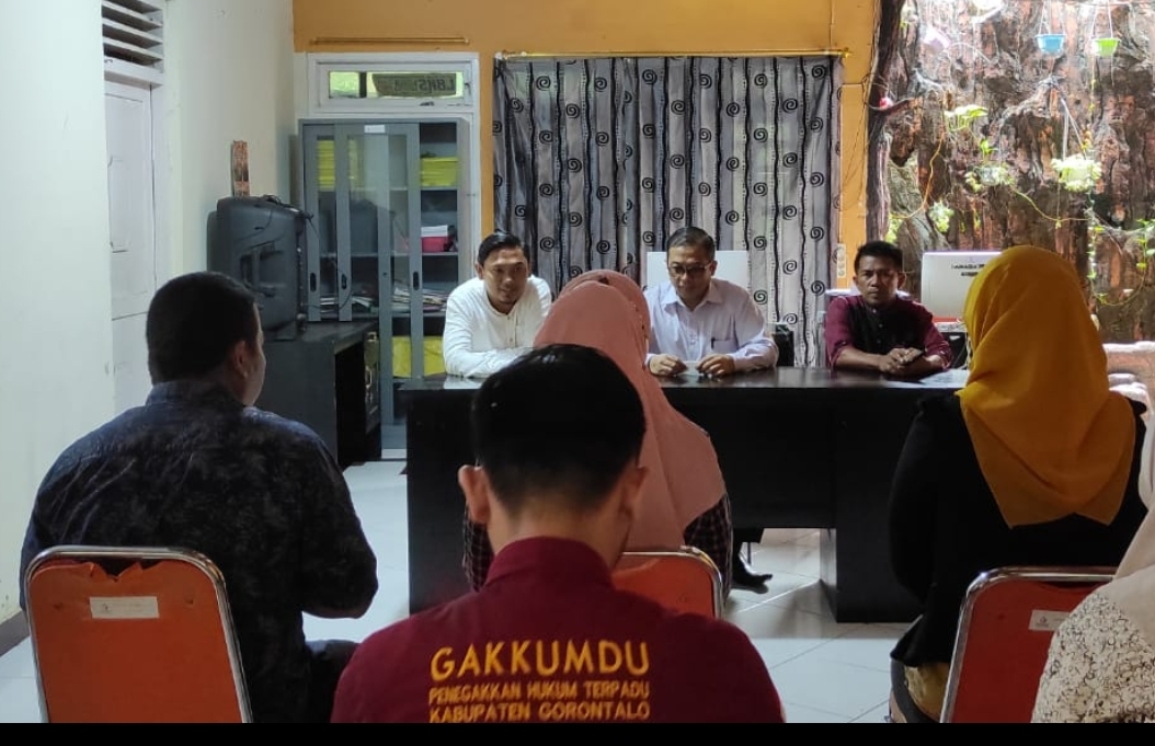Monitoring ke Bawaslu Kab Gorontalo. Rahmad: "Soliditas Jajaran Bawaslu harus tetap kuat".