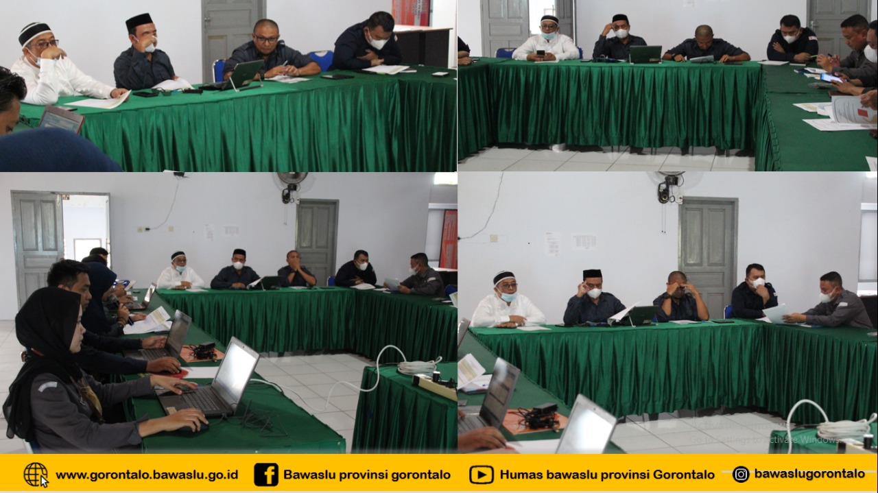 Bawaslu Provinsi Gorontalo Bahas Penyusunan RAB Dana Hibah