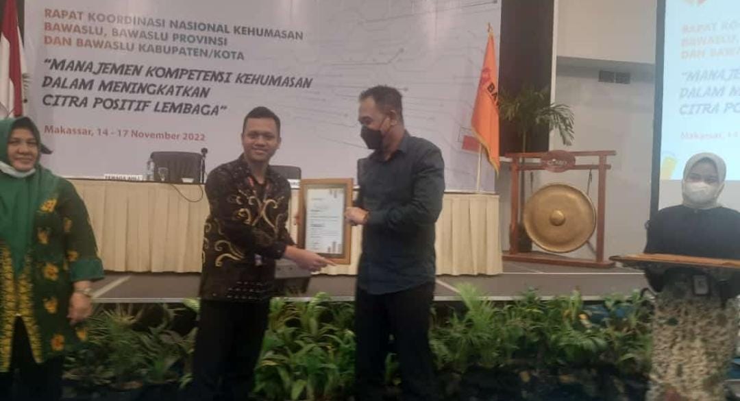 Bawaslu Provinsi Gorontalo Raih Terbaik 3 Dalam Penulisan Pers Rilis