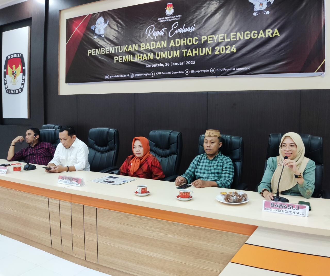 Lismawy Hadiri Rapat Evaluasi Pembentukan Badan Adhoc