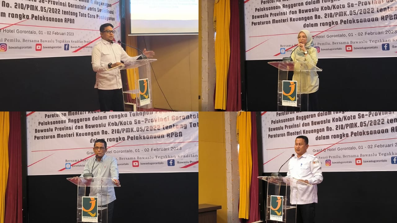 Bawaslu Provinsi Gorontalo Gelar Sosialisasi dan Implementasi Pengelolaan Anggaran