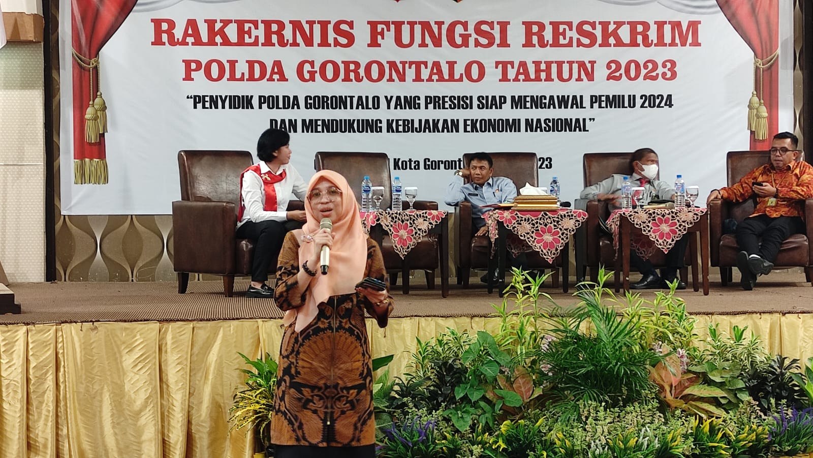 Lismawy Hadiri Rakernis Fungsi Reskrim Polda Gorontalo