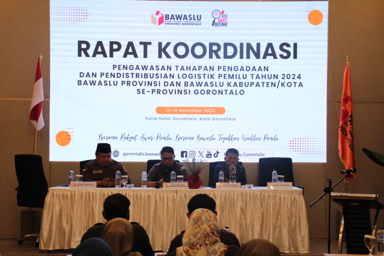 Bawaslu Provinsi Gorontalo Gelar Rakor Pengawasan Tahapan Pengadaan dan Pendistribusian Logistik Pemilu