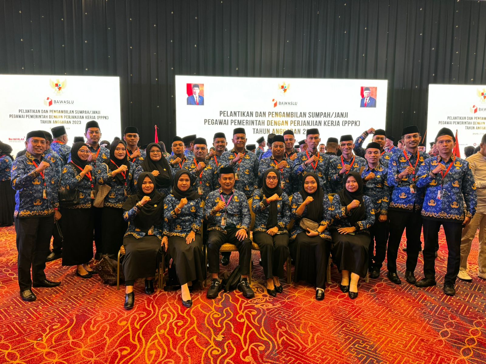 28 PPPK di Lingkungan Bawaslu se-Provinsi Gorontalo Dilantik